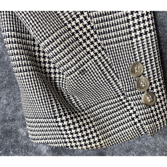 Valentino Uomo Men's Blazer 100% Virgin Wool Glen Plaid Italy Neiman Marcus 44R - Picture 9 of 14